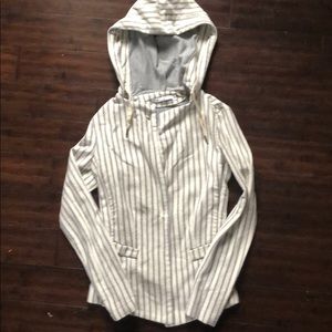 light weight jacket/sweat striped gray/lt. gray